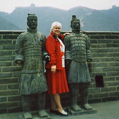На Китайской стене с терракотовыми воинами из Сианя