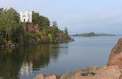 Вид на остров мертвых (Выборг)